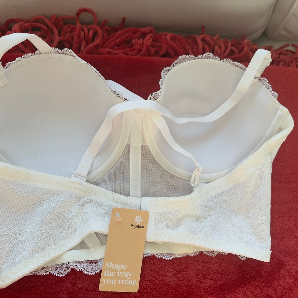 Papadia Elegant White Lace Bra